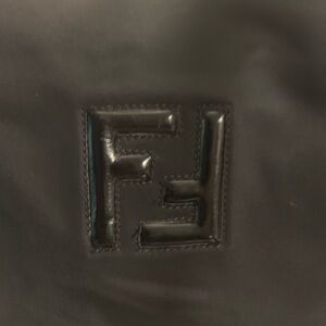 Authentic Vintage FENDI Black Canvas and Leather Tote❣️ Leather all good❣️
